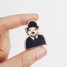 Load image into Gallery viewer, Charlie Chaplin Wooden Pin