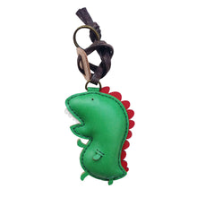 Load image into Gallery viewer, Unique Leather Charm Green Dinosaur Edition