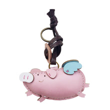 Load image into Gallery viewer, Unique Leather Charm Pink Pig Edition