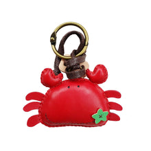 Load image into Gallery viewer, Unique Leather Charm Red Crab Edition
