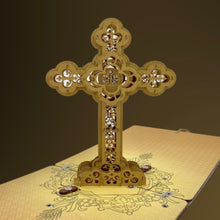 Load image into Gallery viewer, Wooden Pop Up Greeting Card