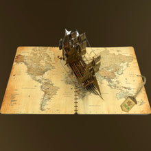 Load image into Gallery viewer, Wooden Pop Up Greeting Card