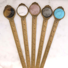 Load image into Gallery viewer, Eva & Isla Gemstone Bookmark/Ruler
