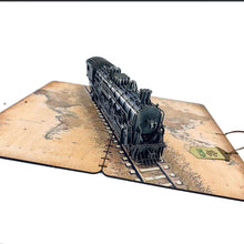 Load image into Gallery viewer, Wooden Pop Up Greeting Card