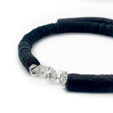 Load image into Gallery viewer, WAIWAI 60 C012 Leather Choker with Quartz Crystals
