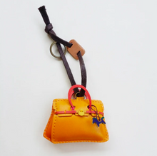 Load image into Gallery viewer, Unique Leather Orange Charm Bag Edition