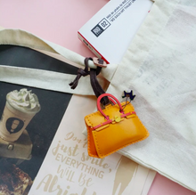 Load image into Gallery viewer, Unique Leather Orange Charm Bag Edition