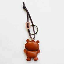 Load image into Gallery viewer, Unique Leather Charm Brown Teddy Bear Edition