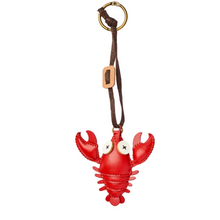 Load image into Gallery viewer, Unique Leather Charm Red Lobster Edition