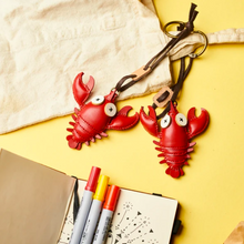 Load image into Gallery viewer, Unique Leather Charm Red Lobster Edition