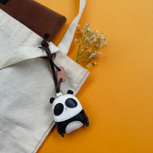 Load image into Gallery viewer, Unique Leather Charm Black Panda Edition