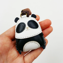 Load image into Gallery viewer, Unique Leather Charm Black Panda Edition