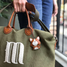 Load image into Gallery viewer, Unique Leather Charm Brown Corgi Edition