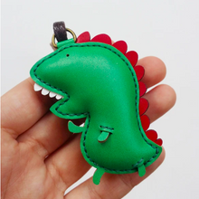 Load image into Gallery viewer, Unique Leather Charm Green Dinosaur Edition