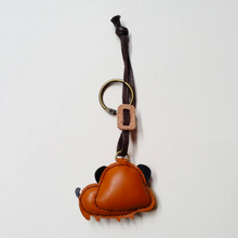 Load image into Gallery viewer, Unique Leather Charm Brown Dark Bull Dog Edition