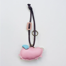 Load image into Gallery viewer, Unique Leather Charm Pink Pig Edition