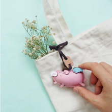 Load image into Gallery viewer, Unique Leather Charm Pink Pig Edition
