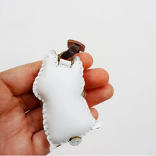 Load image into Gallery viewer, Unique Leather Charm White Maltese Edition