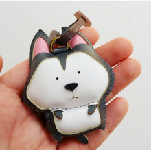Load image into Gallery viewer, Unique Leather Charm White Husky Edition