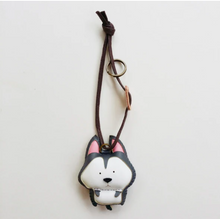 Load image into Gallery viewer, Unique Leather Charm White Husky Edition