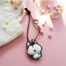 Load image into Gallery viewer, Unique Leather Charm White Husky Edition