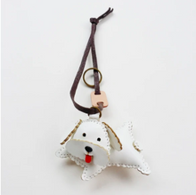 Load image into Gallery viewer, Unique Leather Charm White Poodle Edition