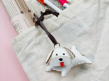 Load image into Gallery viewer, Unique Leather Charm White Poodle Edition