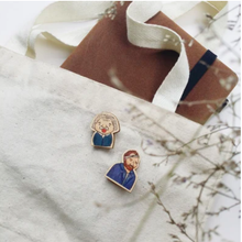 Load image into Gallery viewer, Van Gogh Wooden Pin