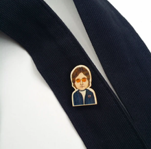 Load image into Gallery viewer, John Lennon Wooden Pin