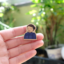 Load image into Gallery viewer, Marie Curie Wooden Pin