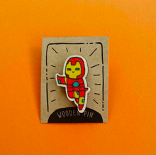 Load image into Gallery viewer, Ironman Wooden Pin