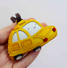 Load image into Gallery viewer, Unique Leather Charm Yellow Taxi Edition
