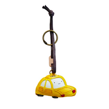 Load image into Gallery viewer, Unique Leather Charm Yellow Taxi Edition