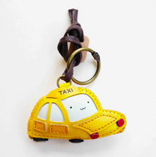Load image into Gallery viewer, Unique Leather Charm Yellow Taxi Edition