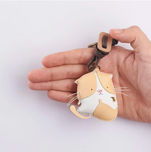 Load image into Gallery viewer, Unique Leather Charm Orange Cat Edition