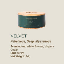 Load image into Gallery viewer, Natural Solid Perfume - Velvet
