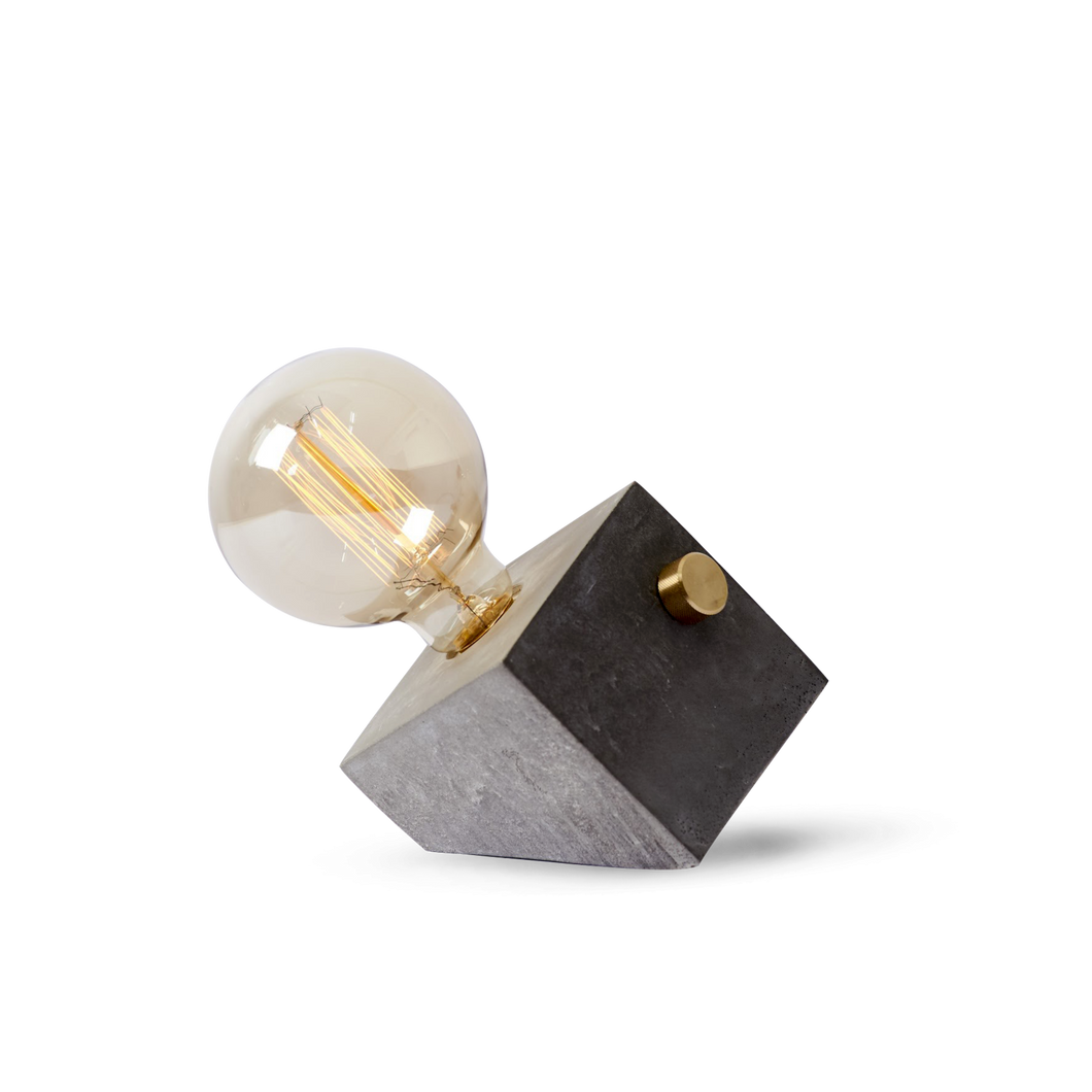 Angled Cement Lamp - Industrial Decorative Lamp Angled Cement Edition
