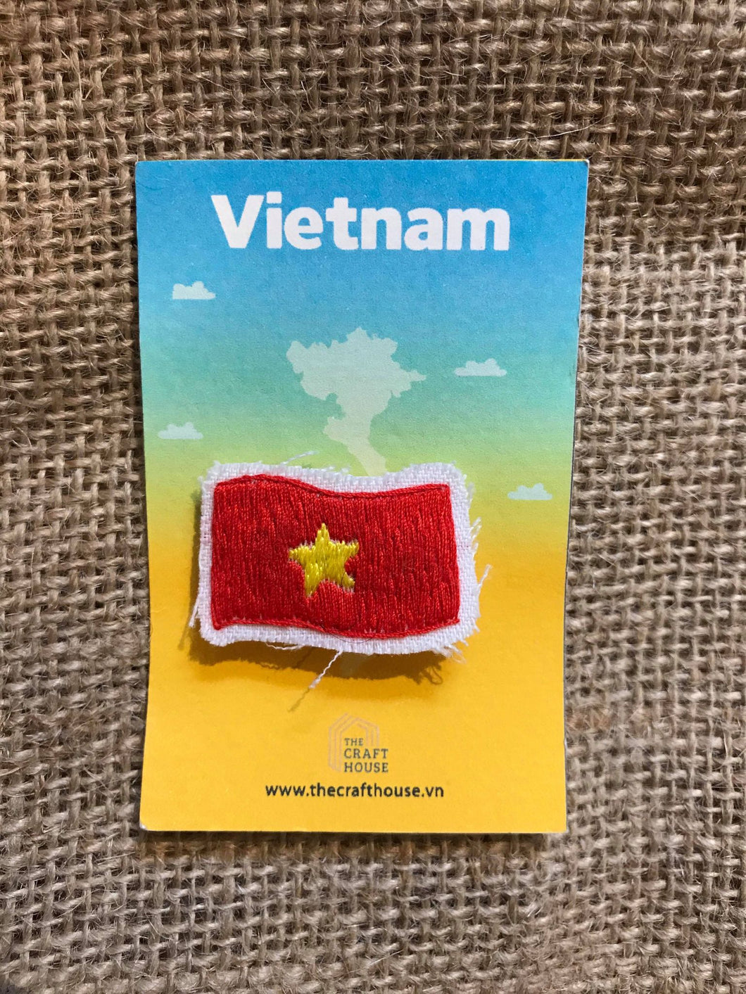 Vietnamese Flag Embroidered Pin