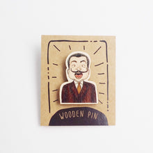 Load image into Gallery viewer, Salvador Dali Wooden Pin
