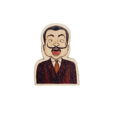 Load image into Gallery viewer, Salvador Dali Wooden Pin

