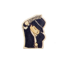 Load image into Gallery viewer, Michael Jackson Wooden Pin
