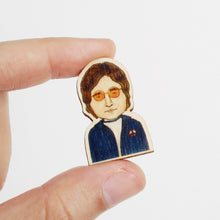 Load image into Gallery viewer, John Lennon Wooden Pin

