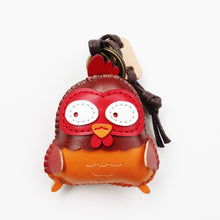 Load image into Gallery viewer, Unique Leather Charm Red Chicken Edition
