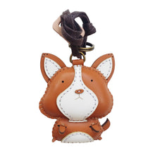 Load image into Gallery viewer, Unique Leather Charm Brown Corgi Edition
