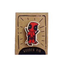 Load image into Gallery viewer, Deadpool Wooden Pin
