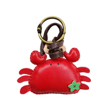 Load image into Gallery viewer, Unique Leather Charm Red Crab Edition
