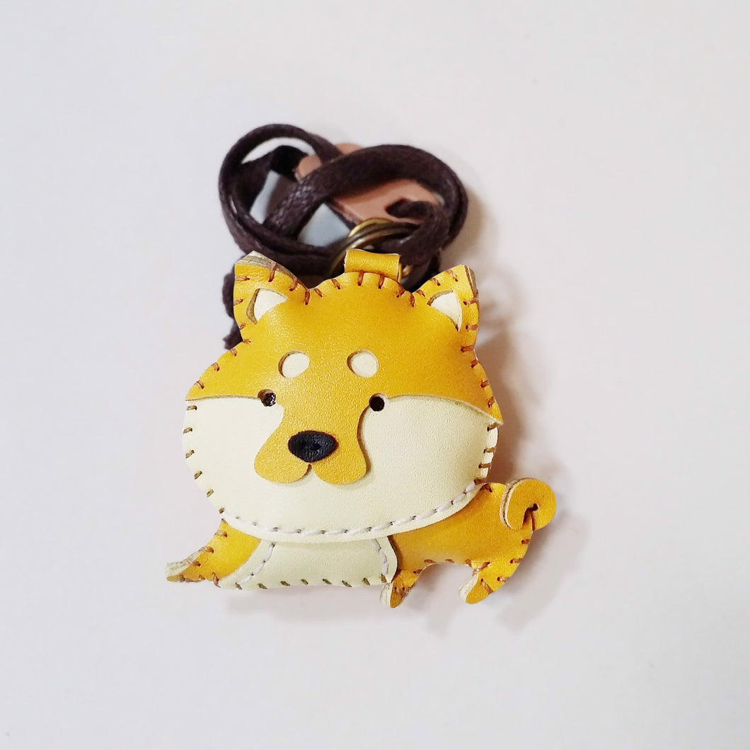 Unique Leather Charm Yellow Shiba Inu Edition