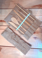 Load image into Gallery viewer, (B) Bamboo Personal Travel Set - Canvas Bag
