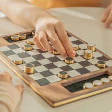 Load image into Gallery viewer, Deluxe Magnetic Wooden Checker

