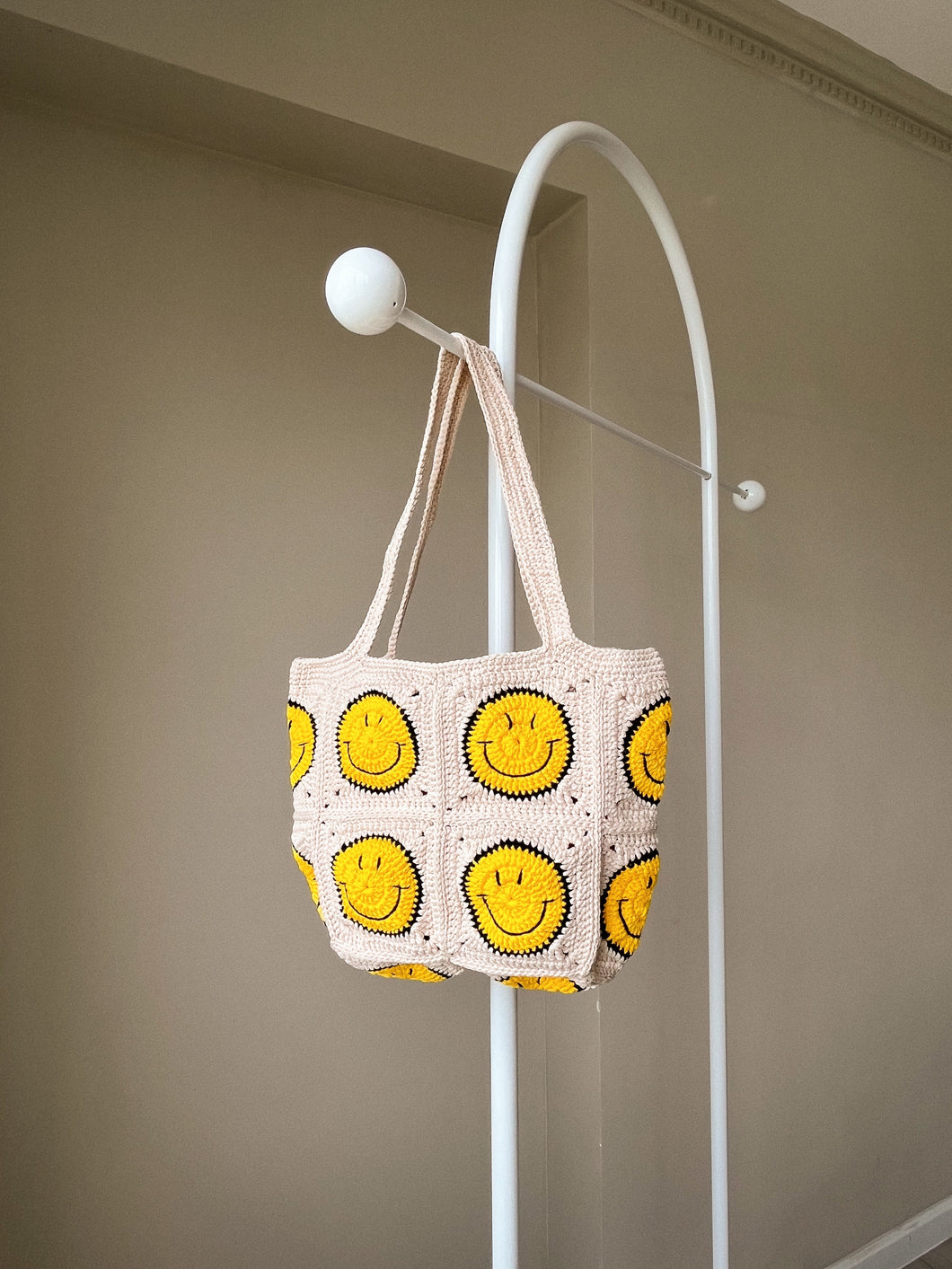 Churi Smiley Face Crochet Bag